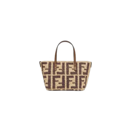 Fendi Mini Roll Ff Crochet Tote Bag