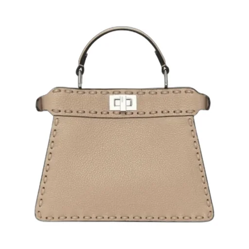 Dove Grey Selleria Bag With 306 Hand-Sewn Topstitches