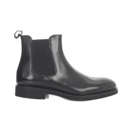 Doucal's Round Toe Slip-On Chelsea Boots