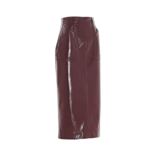 High-Rise Midi Pencil Skirt