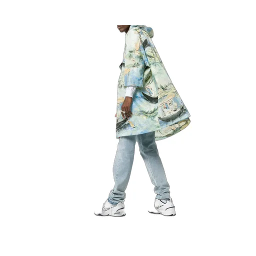 Printed Hooded Cloak