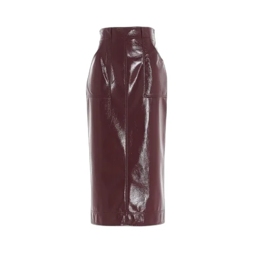 High-Rise Midi Pencil Skirt