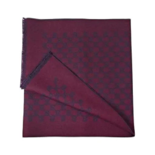 Web Detail Jacquard Knit Scarf