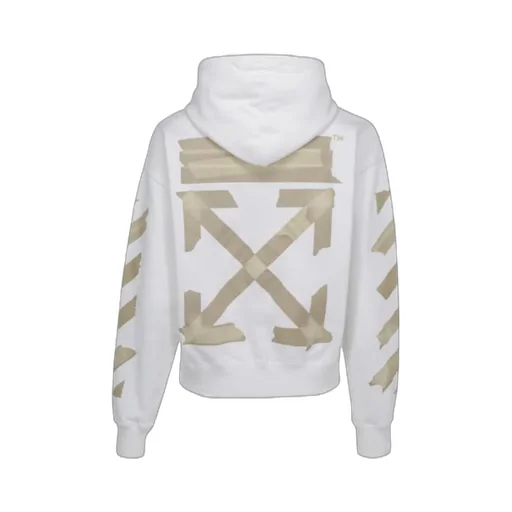 Tape Arrows Print Hoodie
