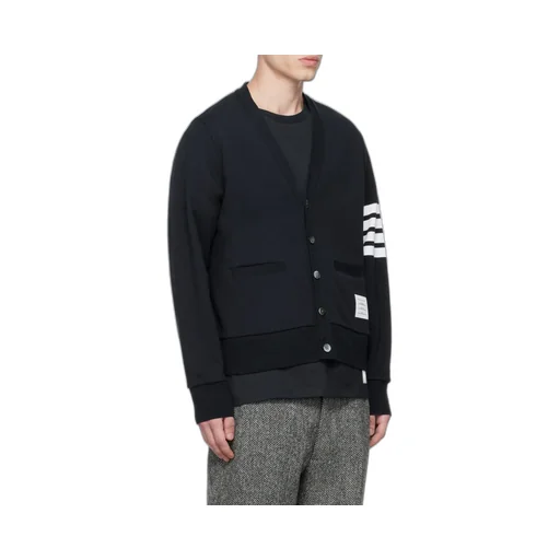 Thom Browne 4-Bar Loopback Cardigan