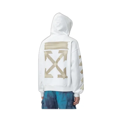 Tape Arrows Print Hoodie