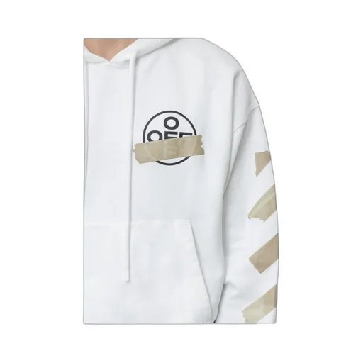 Tape Arrows Print Hoodie