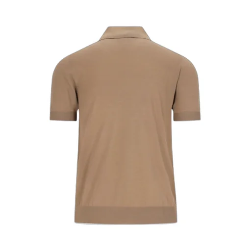 Fendi Ff Embossed Short Sleeved Polo Shirt