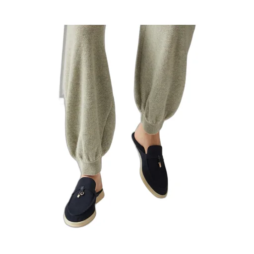 Loro Piana Babouche Charms Slip-On Flat Shoes
