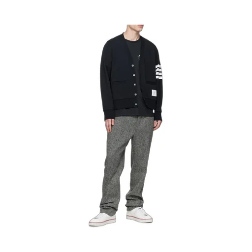 Thom Browne 4-Bar Loopback Cardigan