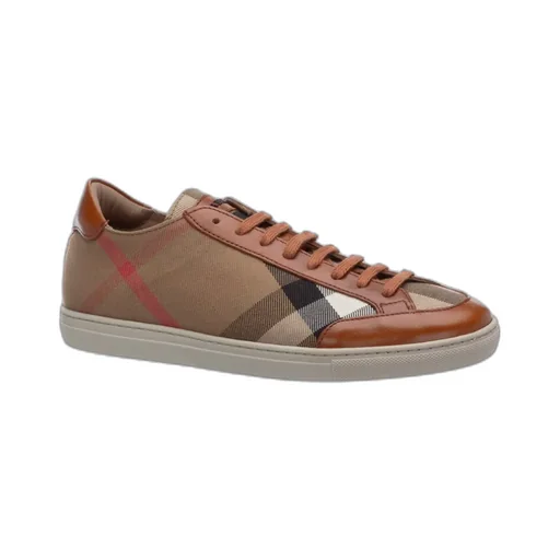 Check Lace Low-Cut Casual Shoes