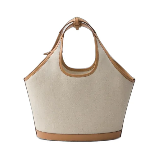 Prada Logo Printed Medium Top Handle Bag