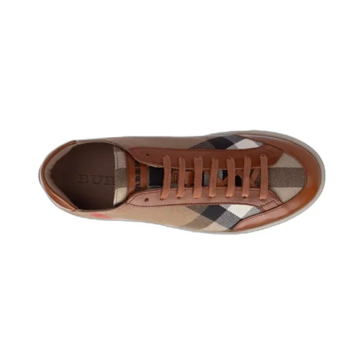 Check Lace Low-Cut Casual Shoes