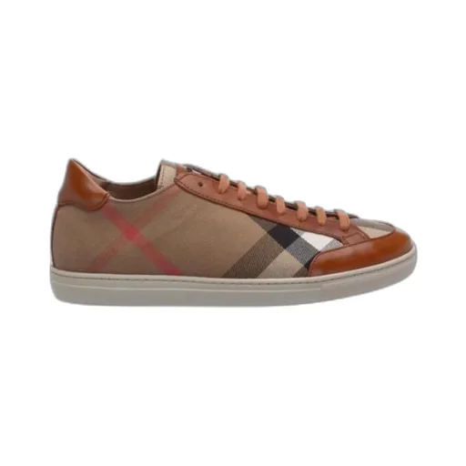 Check Lace Low-Cut Casual Shoes