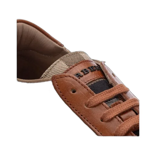 Check Lace Low-Cut Casual Shoes