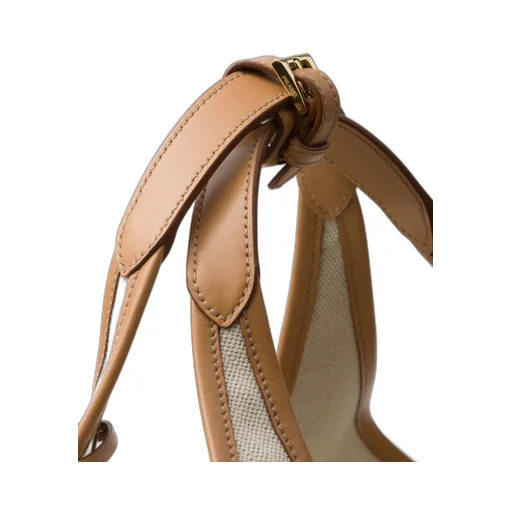 Prada Logo Printed Medium Top Handle Bag