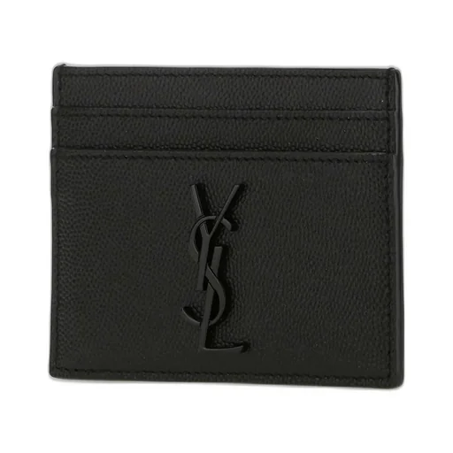 Saint Laurent Monogram Logo Plaque Card Holder