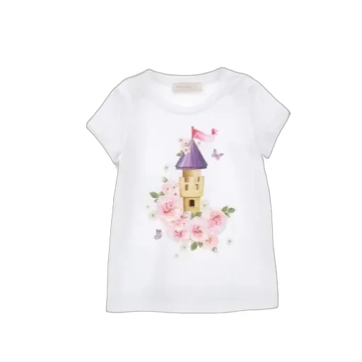 Graphic-Print Jersey-Texture T-Shirt