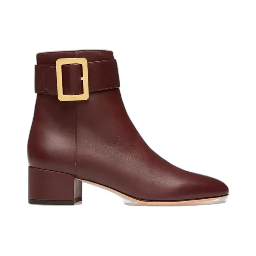 Jay Metal Square Button Boots