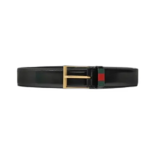 Leather Belt With Web