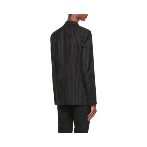 Pinstriped Buttoned Blazer