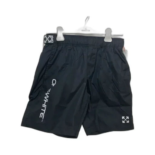 Off-White Logo Printed Swim Shorts