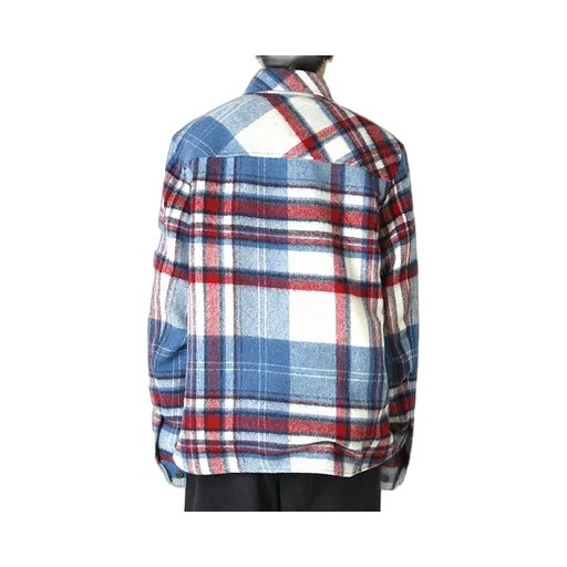 We11Done Front-Zip Checked Overshirt