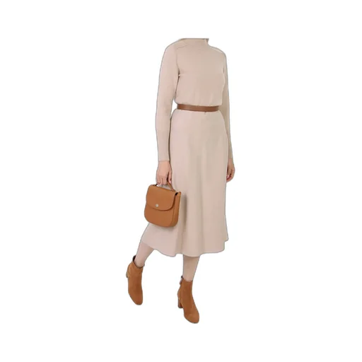 Long-Sleeved Mid-Length Dress