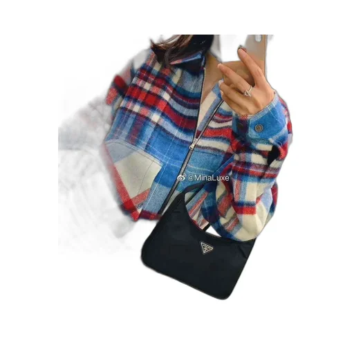 We11Done Front-Zip Checked Overshirt