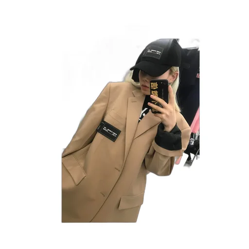 Logo-Patch Single-Breasted Blazer