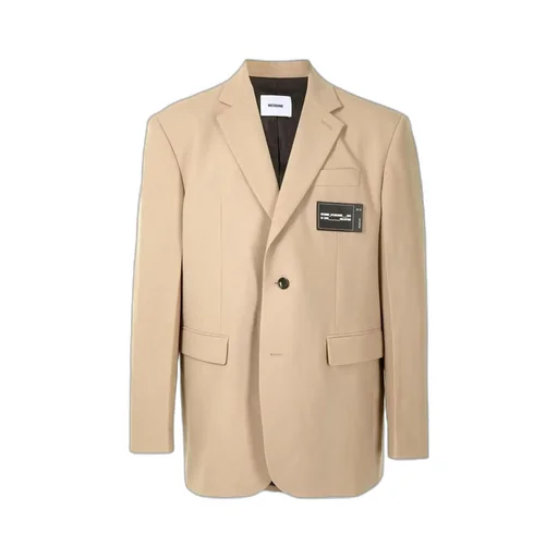 Logo-Patch Single-Breasted Blazer