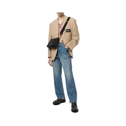 Logo-Patch Single-Breasted Blazer