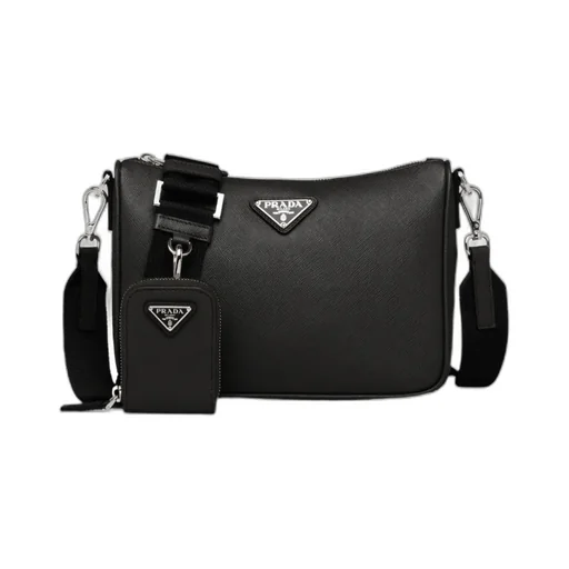 Saffiano-Leather Shoulder Bag