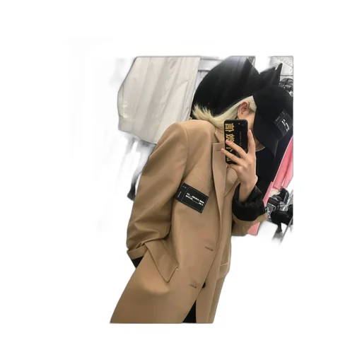 Logo-Patch Single-Breasted Blazer