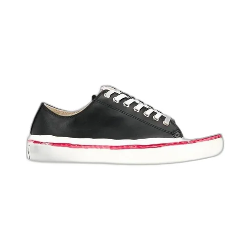 Leather Lace-Up Sneakers