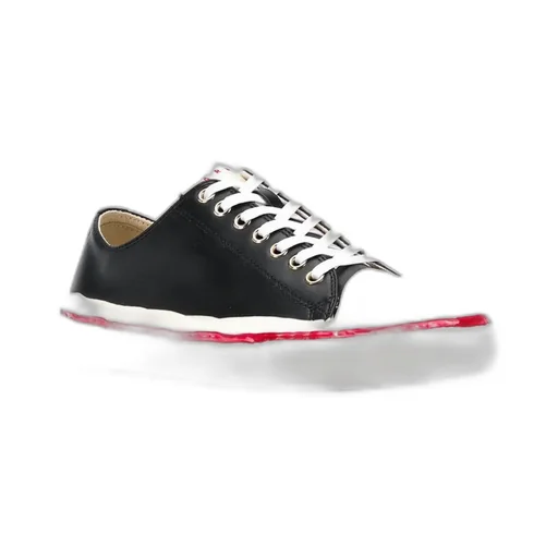 Leather Lace-Up Sneakers