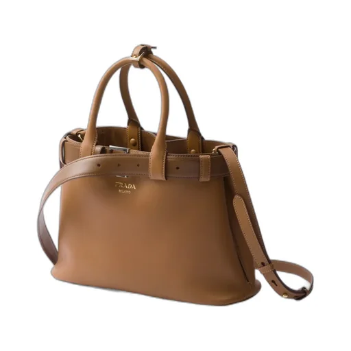 Prada Belted Open-Top Medium Handbag