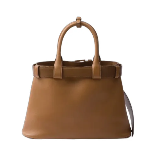Prada Belted Open-Top Medium Handbag