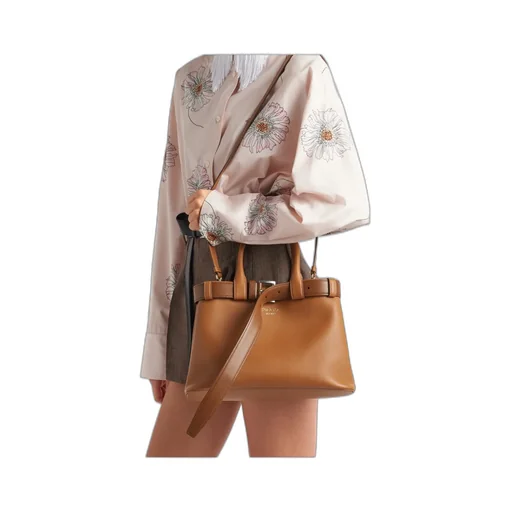 Prada Belted Open-Top Medium Handbag