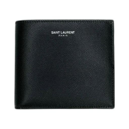 Saint Laurent Logo Plaque Bi-Fold Wallet