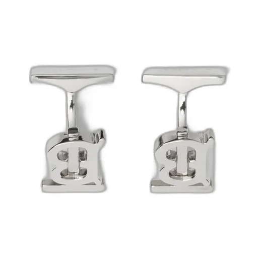Monogram Motif Palladium-Plated Cufflinks