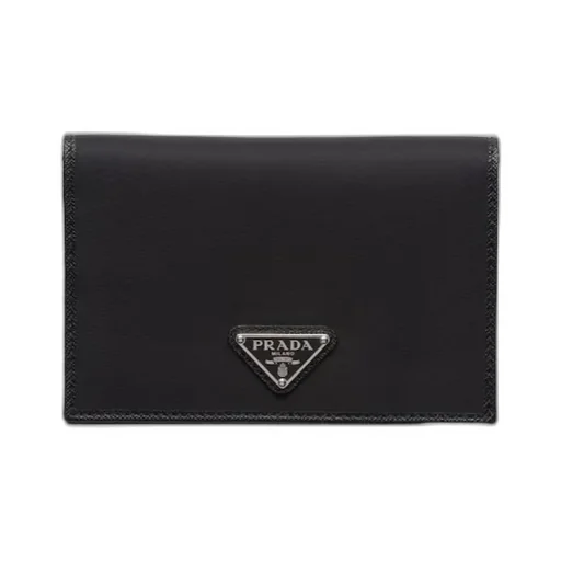 Prada Triangle-Logo Bi-Fold Wallet