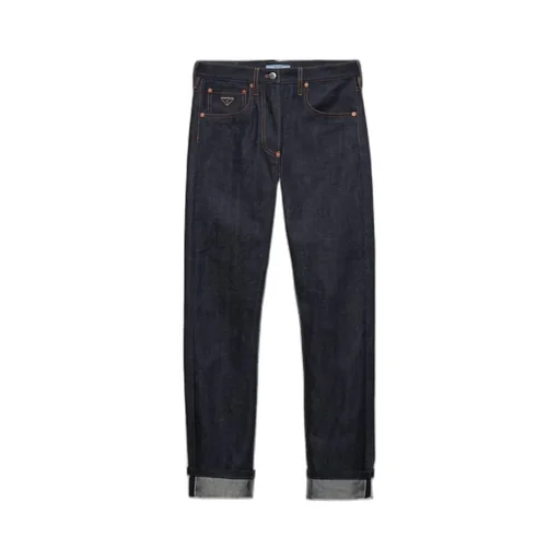 Prada Triangle-Logo Low-Waisted Jeans