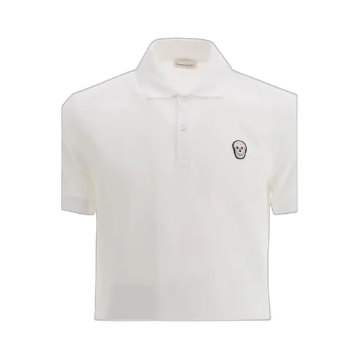 Alexander Mcqueen Skull Embroidered Polo Shirt