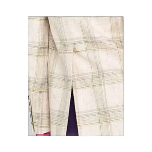 Lenora Check-Print Double-Breasted Jacket