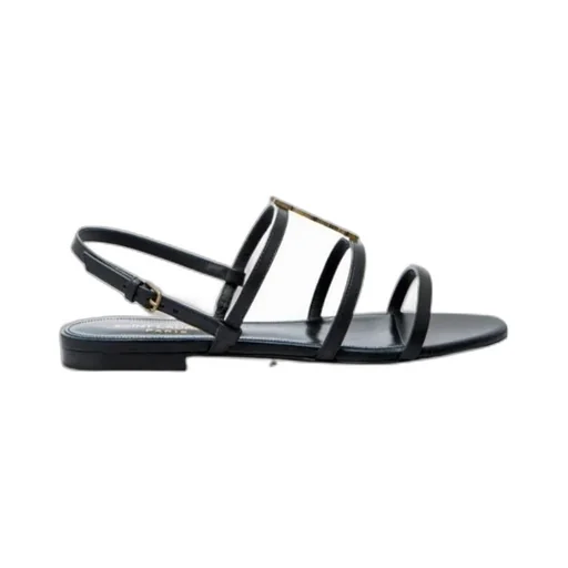 Saint Laurent Cassandra Flat Sandals