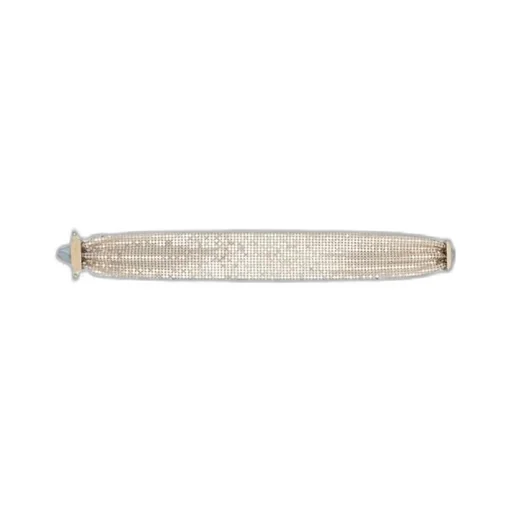 Logo-Engraved Mesh Choker