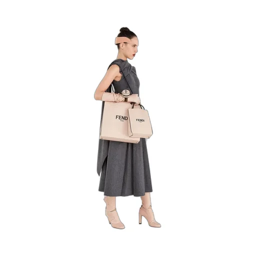 Small Logo Print Shopping Bag
