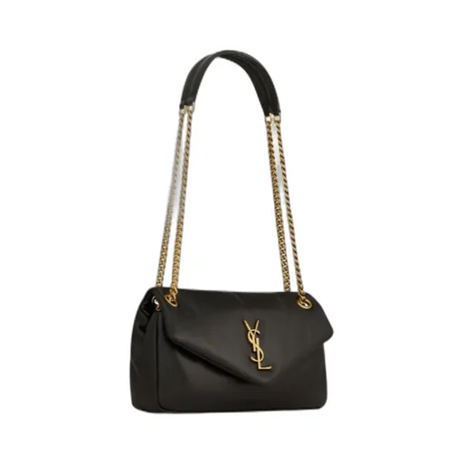 Saint Laurent Calypso Logo Plaque Shoulder Bag