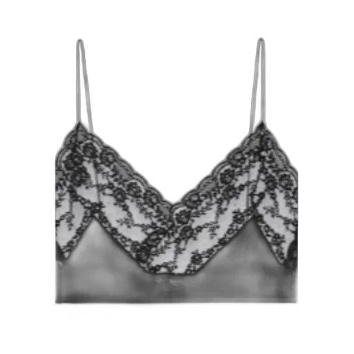 Saint Laurent Lace Detail Nightgown